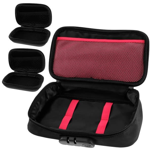 Lockable Toy Storage Bag Portable Locking Bag with Mini Zipper Box Lightweight Locking Organizer Bags Home Storage Organizer Bag 241214