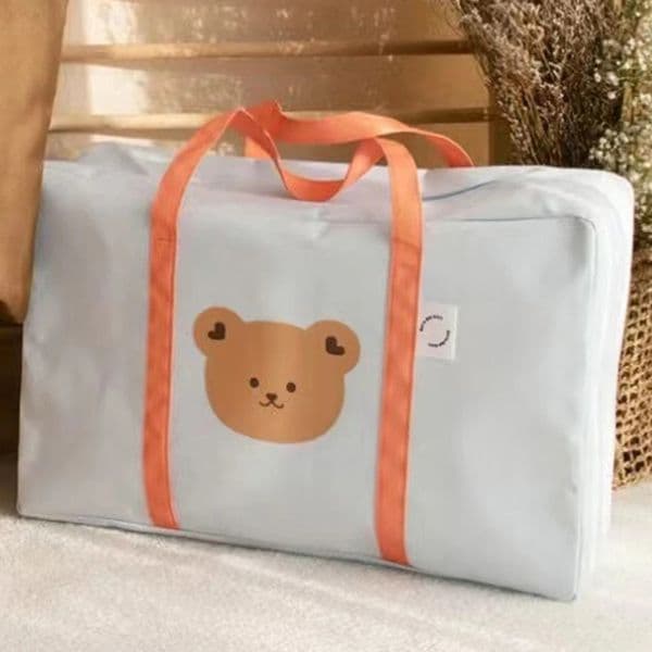 Large Capacity Bedding Storage Bag Clothing Storage Bedding Storage Bag Zipper Nap Bedding Bag Cute Bear Home Travel Pouch 241214