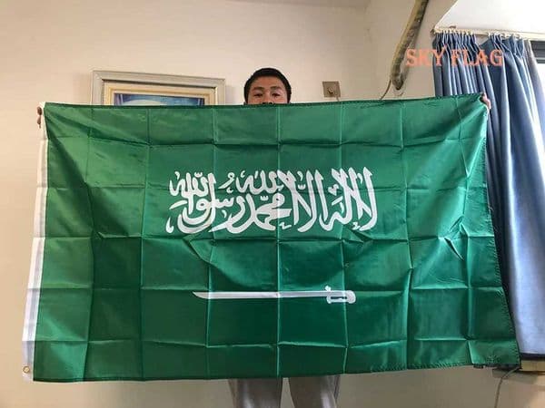 FLAG SKY Saudi Arabia flag 90150cm Hanging Polyester Saudi Arabia National flag Banner For Decoration L260616