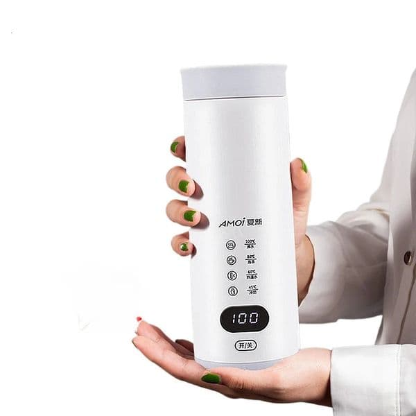 Portable electric kettle with intelligent temperature control cup for making tea coffee milk travel glass kettle LED water kettle 241209