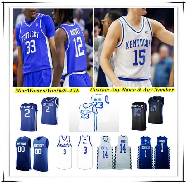 Kentucky UK College Basketball Jersey Otega Oweh Lamont Butler Jaxson Robinson Koby Brea Andrew Carr Amari Williams Brandon Garrison Reeves Booker Davis 4XL