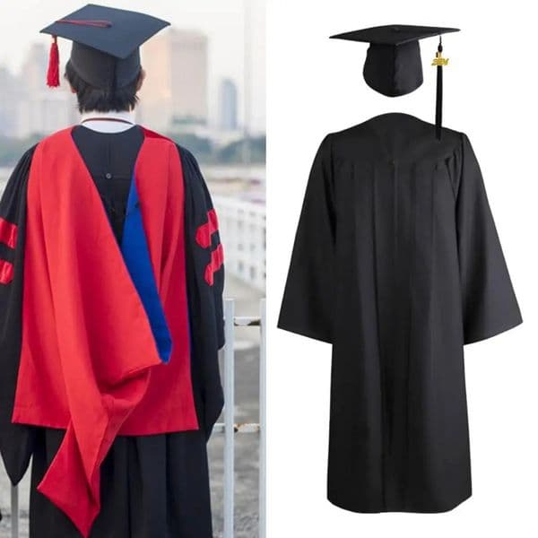 Academic Clothing Loose Color Fast Male and Female Graduate Clothing Soft Academic Clothing School Supplies 241216