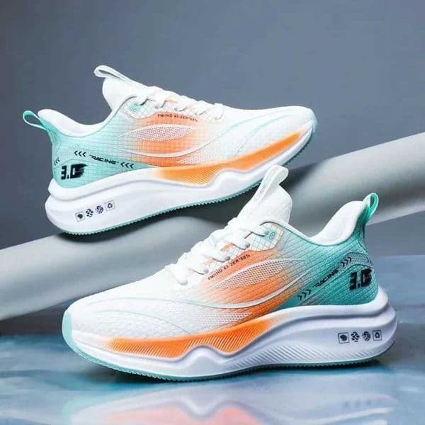 High Quality mens breathable shoes mesh shock-absorbing sports shoes fashionable anti slip soft soled mens lightweight running sports shoes T241217