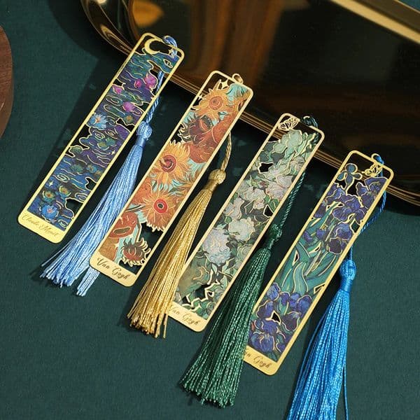 Metal Bookmark for Books Reading Separator Accessories Marque Pages Book Point SQ08 241217