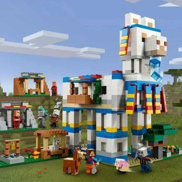 Miniso New Game World 1 1 restoration of alpaca village compatible with 21188 building blocks and 1252PCS childrens gift toys X241218