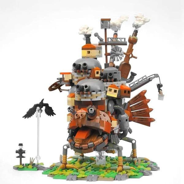 Build Block Set MOC Creative Anime House Set brick Howl Movie Castle Building Blocks Assembly Model Toys Childrens Gifts Toy