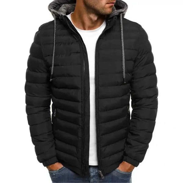 2024 new winter oversized mens detachable hat thick hooded cardigan brushed winter thick warm jacket W241218 W241218