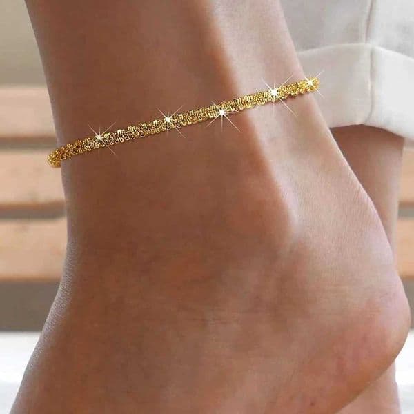 Stainless steel ankle simple exquisite and elegant chain design fashionable ankle womens jewelry party gift recommendation W241217