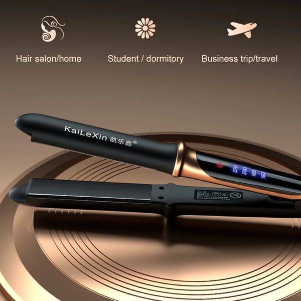 Hair Straightener Temperature Adjustment Professional Curler Hair Flat Ceramic Heating Plate Salon Styling Tool LED Display 241218