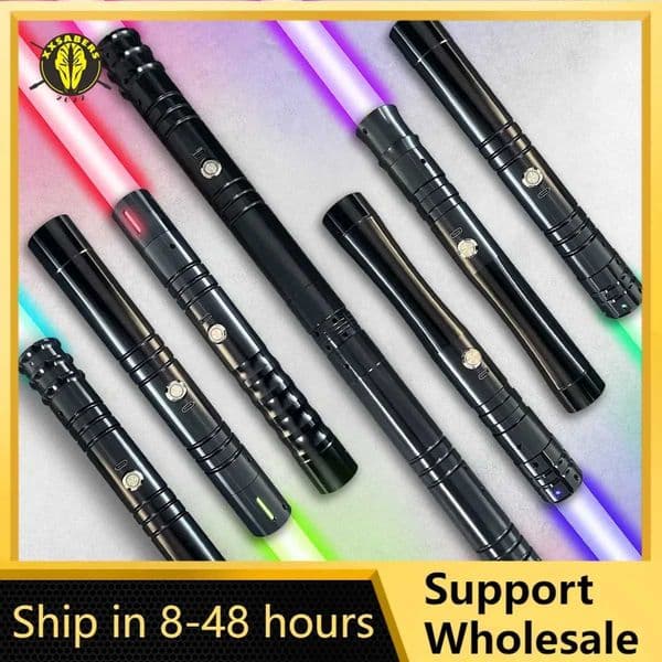 Lase Saber Lightsaber Heavy Dueling 13 RGB Jedi Knight FOC Bladed 56 CM Laser Cosplay Kids Toys Jedi Laser Sword Sabre De Luz W241218