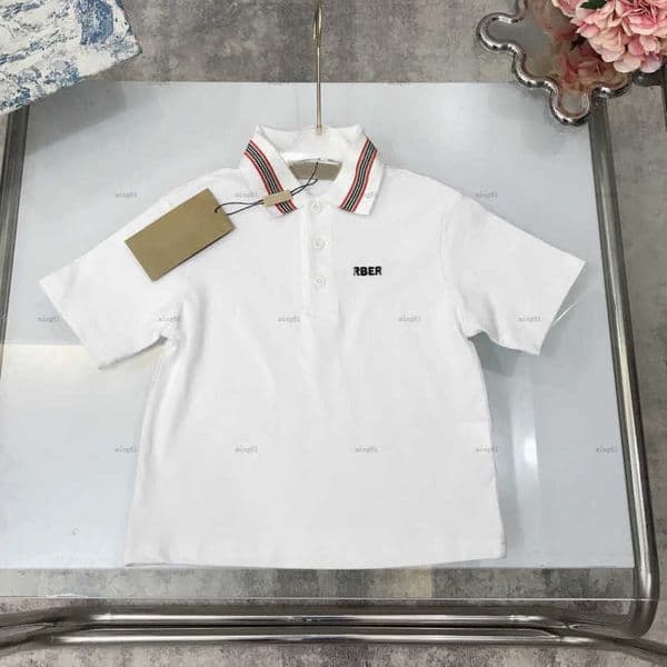 23ss kids Designer baby Short sleeve fashion summer cotton high boy girls Polo Embroidery brand T-shirts a1