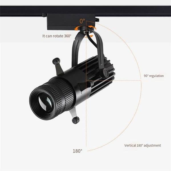 Led Ceiling Light Adjustable Aperture Variable Mode COB Spotlight 10w/15w/20w/30w Tracking Lighting, Bars, Restaurants, Shops,