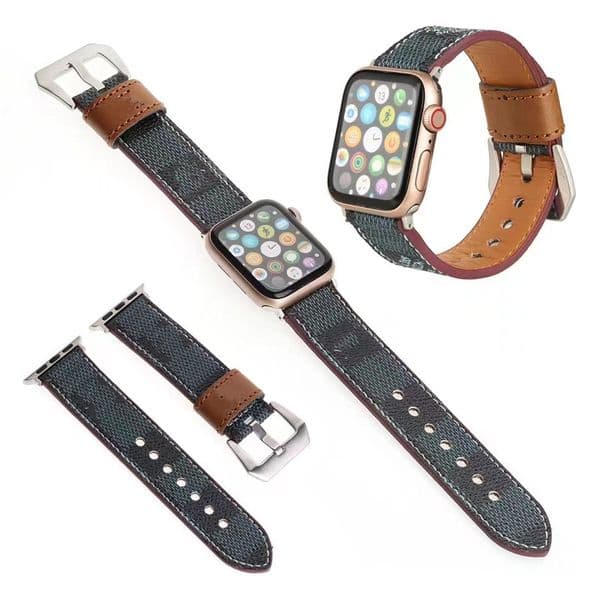 Fashion Luxury Designer Watch Straps 42mm 44mm 41mm 40mm 38mm 45mm 49mm for Smart Watches Series 3 4 5 6 7 8 9 10 11 12 Genuine Leather Watch Band Armband ap Watchband