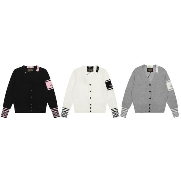 Women's Sweaters Designer vivi Saturn Letter Fried Dough Twists Women's Wool Blend Sweater Knitted Cardigan