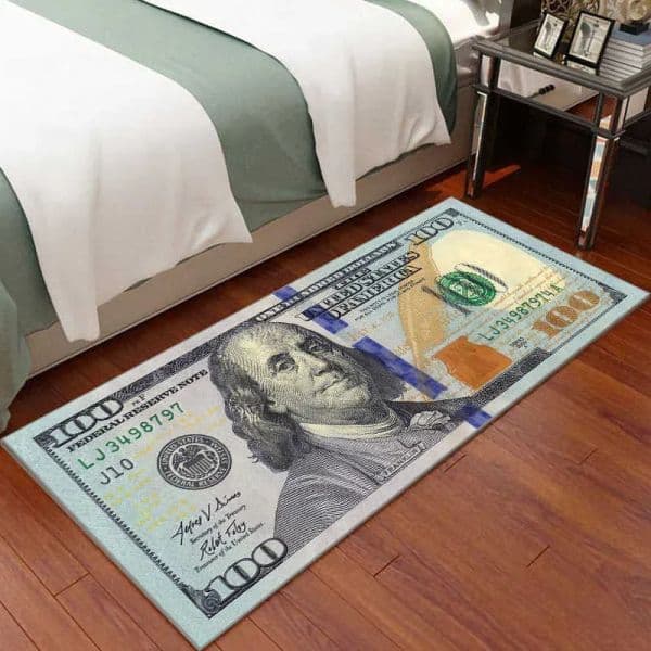 2026 New Carpets Carpet Entrance Pound EUR Runner Paper Money 100 Dollar Bill Loung Rug Living Room Bedroom Home Decor Free Shipping