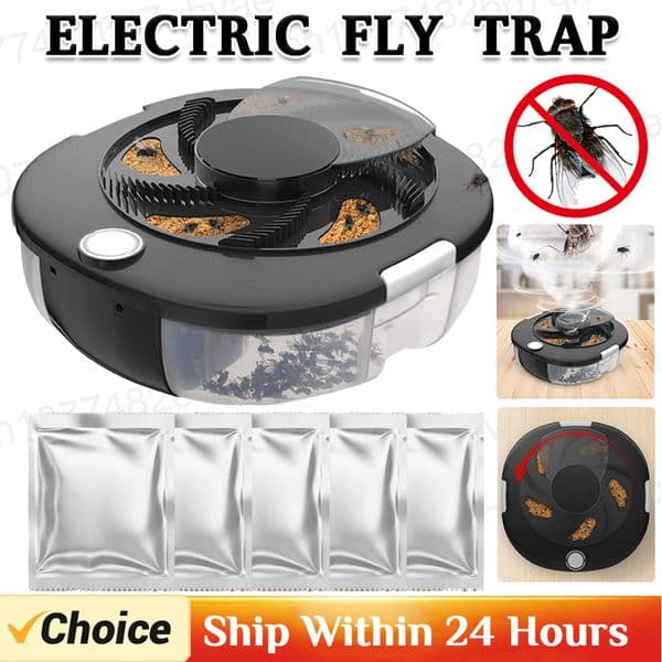 Update Electric Flies USB Trap Automatic Catcher Fly Killer Rechargeable/Plug In Flycatcher Home Kitchen Pest Flytrap