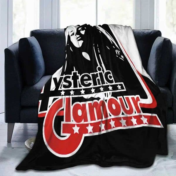 Hysteric Glamour Throw Blanket Retro Warm Camping AntiPillingXJ241220