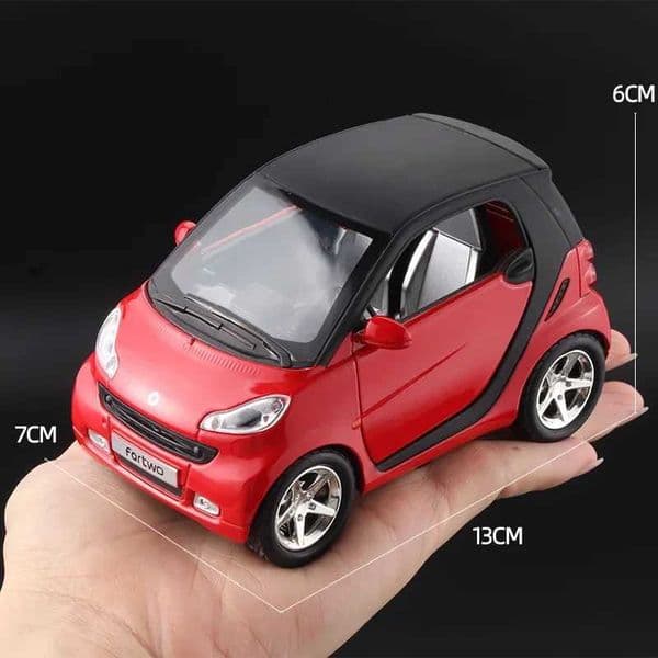 1 32 Mercedes-Benz SMART Miniatures Alloy Diecast Model Car Model Sound Light Toys For Kids Cute and Compact Christmas GiftsXJ241221