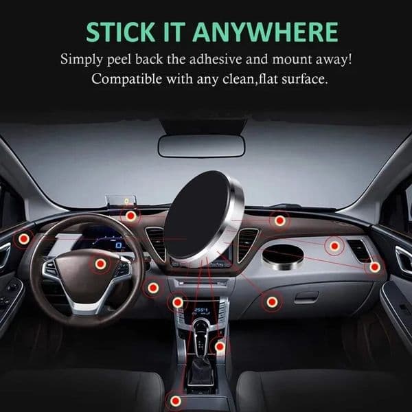 Magnetic Phone Car Holder Stand Universal Magnetic Mount Bracket Stick 2025 on Car Dashboard Wall for iPhone Samsung Xiaomi Huawei