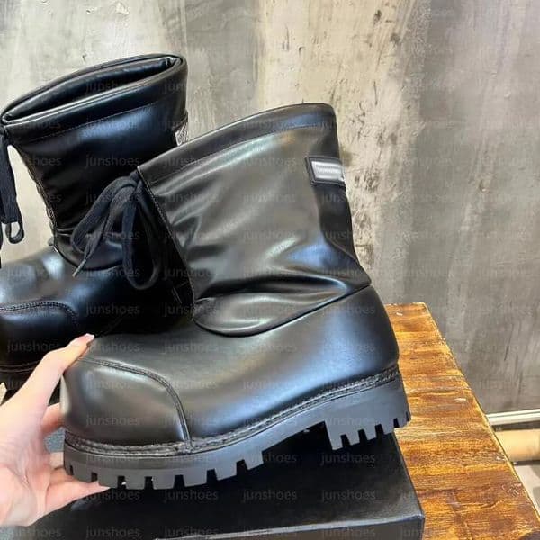 Designer Shoes Alaska ski low top boots Paris fashion Men Women SKIWEAR Snow boots Platform black white Shoes Size 35-44 Z251112