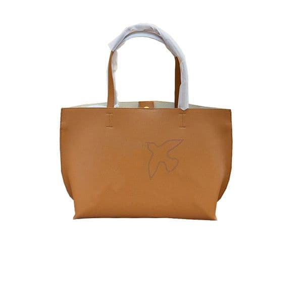 Large tumbled leather Shopper Bag designer women T260509