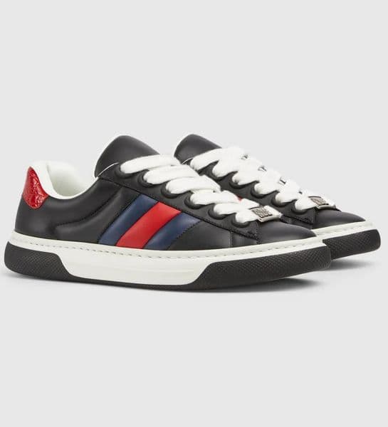 Top Designer Casual Shoes With Web Men's & Women's Embroidered Sports Shoes Cowhide White Black Trainers Party Wedding Comfort Walking EU35-46 With Box