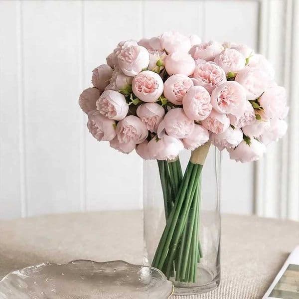 27 artificial peonies for home vase DIY decoration bridal rose bouquet fake flowers wedding center decoration M241223