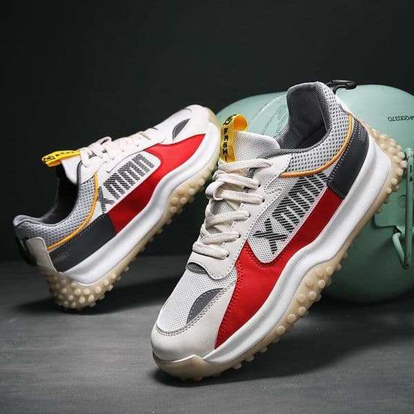 Men Sports Fashion Printing Chunky Shoes Korean Version Casual Style Triple Blue Red fashion