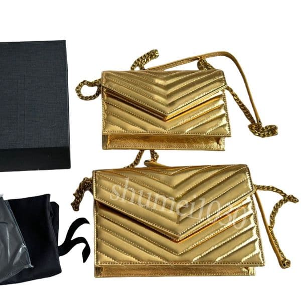 2025 crossbody designer bag 2 sizes shoulder bag black golden chain bags designer women bag luxury leather purses designer woman handbag dhgate cross body handbags
