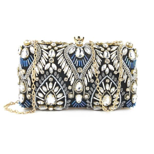 New Pearl Embroidered Rhinestone Dinner Bag Clutch Bag Dress Banquet Bag Celebrity Handbag Shoulder Bag 240920