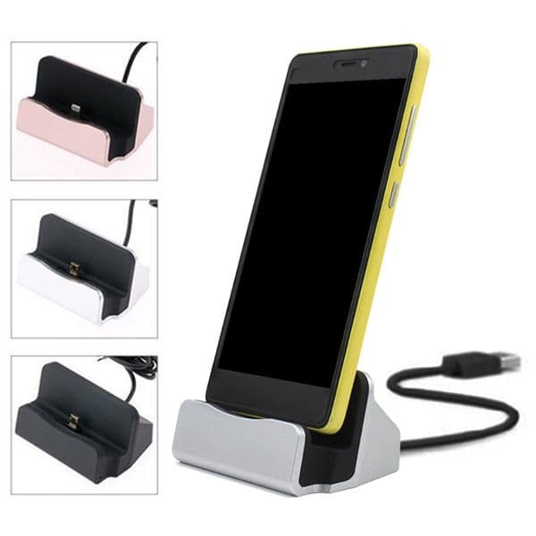 Type-C Fast Charging Dock Station Desktop USB C 3.1 2025 Docking Charger with Cable for Huawei P9 Plus Smart Cell Phone