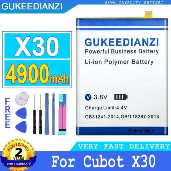4900mAh Replacement High Capacity Mobile Phone Battery For Cubot X30 Smartphon Batteries
