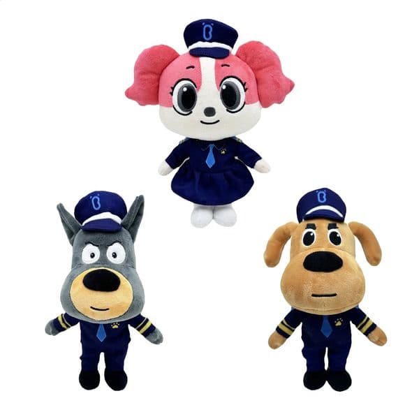 2026 New New 1/3Pcs Sheriff Plush Toy Securi Sergeant Labrador Wolf Dog Doll Boys Girls Soft Stuffed Toys Children Gift C251202 Toy