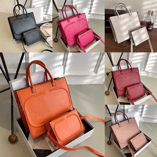 New Womens Handbag Luxury Totes Two-piece Set Small Crossbody Bag Large Tote Bag Designer Shoulder Bags -15 High Version Leather Pouch 10 Colors DPD2412241