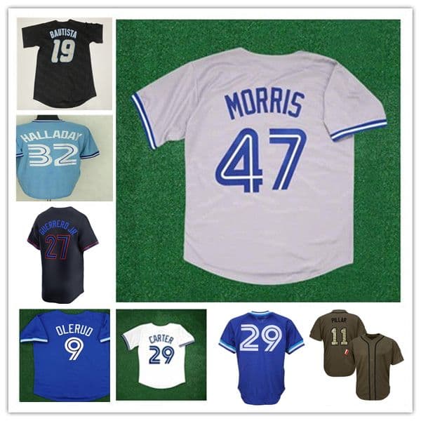Custom 1992 Retro WS Baseball Jerseys Joe Carter Roberto Alomar Pat Borders Dave Winfield John Olerud David Wells Jack Morris Stitched 4XL
