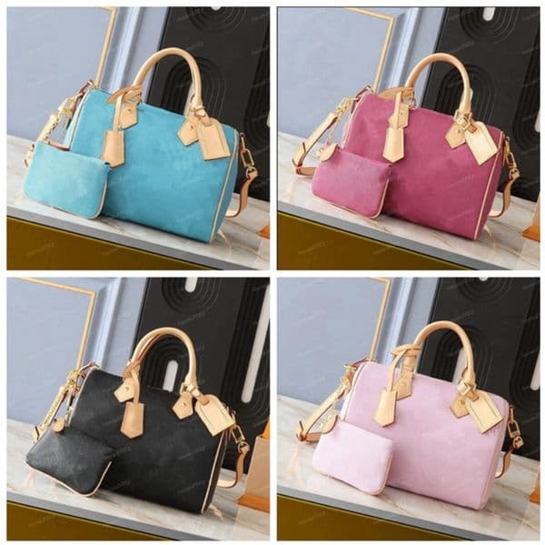 Designer Handbag Speedys25 Fashion Shoulder Bag Luxury Women Handbags Crossbody Tote bags Men M24426 Pillow Wallet Boston Lake blue