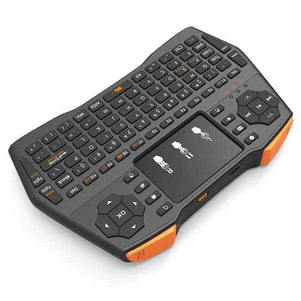 i8 Plus No Backlit 2.4GHz Mini Wireless Keyboard With Toucad English Russian Air Mouse Remote Control For Android TV Box PCXJ241225