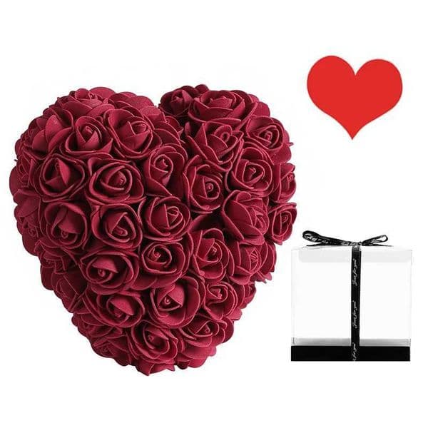 Artificial rose love gift box for home decoration wedding decoration Valentines Day Mothers Day holiday gift decoration accessories X241225