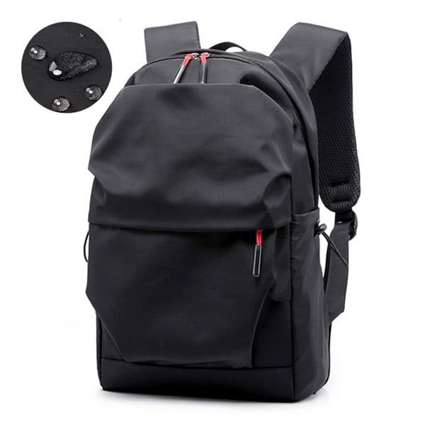 Multifunctional Computer Waterproof Backpack Men Student School Bags Casual Pleated Backpacks 15.6 Inches Laptop Bag Pack 241224
