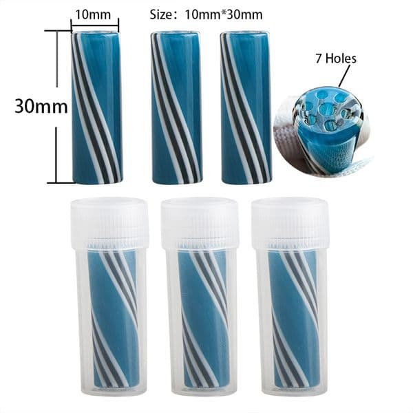10mm Mini Round Tip for Dry Herb Tobacco Rolling Drip With 7 Holes Thick Pyrex Glass Filter