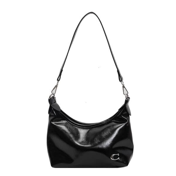 Women PU Fashion Shoulder Large Capacity Trendy Messenger Zipper Closure Chain Sg Adjustable Strap Chic Hobo Bag