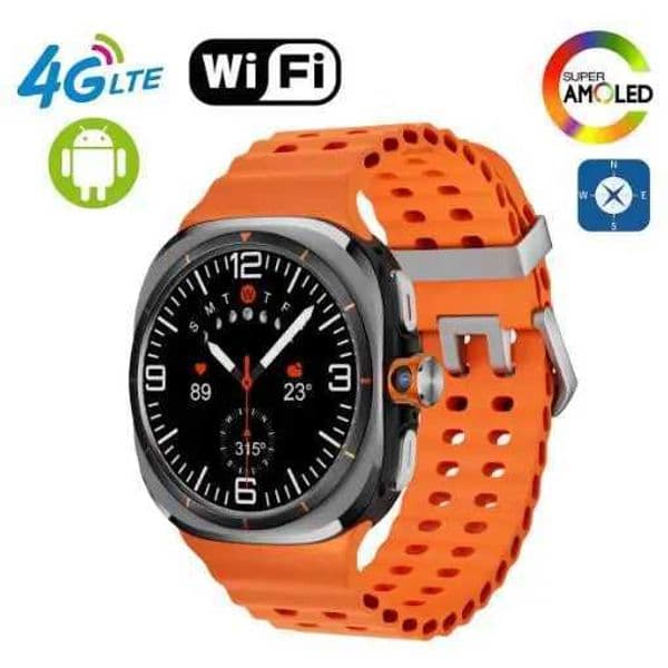 2025 New 7 Ultra Smart Watch Android 8.1 OS Smartwatch GPS WIFI Rotary 800W Camera 4G Global Calling Amoled Screen NFC Clock X241226 Free Sh