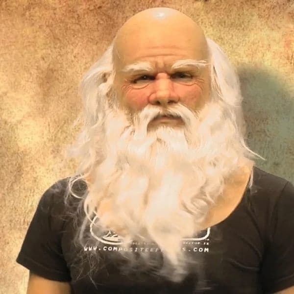 Christmas Old Man Masks Santa Claus Beard Cover Funny Latex Full Head Decorative Christmas Costume Party Props 241225