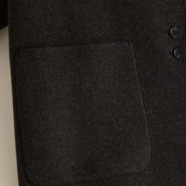 D6288 New autumn and winter contrast color loose high-end woolen coat