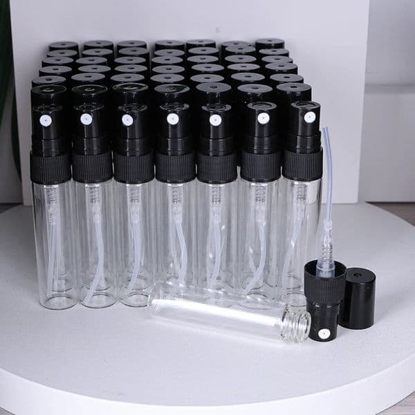 50/piece 5ml high quality glass bottle essential oil cologne ultra fine mist spray bottle mini portable perfume bottle 241225