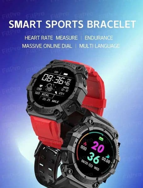 Smart Watch FD68S Color Screen Heart Rate wireless connections Connection Pedometer Music Weather Outdoor Smart Sports Bracelet X2506091