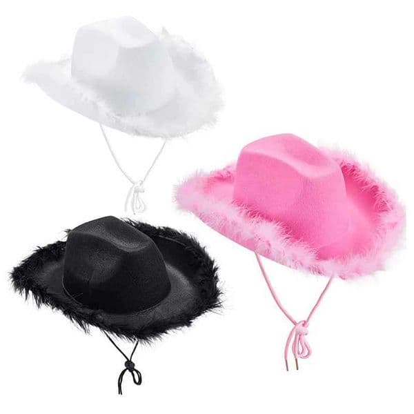 1 gorgeous fluffy feather Brim denim hat wide Brim pink denim hat Mardi Gras Rave Playing Dr Up W241225