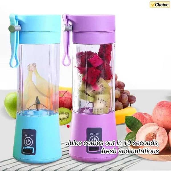 Portable Mini Blender for Shakes and Smoothies Rechargeable USB 380ML Traveling Fruit Juicer Cup Hand Fruit Blender Juicing CupXJ241227