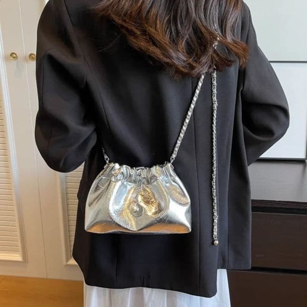 Y2K Millennium Bag Women 2024 High Sense Shoulder Bags Summer Chain Bag Fashion Bucket Bag Messenger Bags Purses Handbags 241223