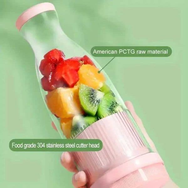 Electric Juicer Cup 6 Blades Blender Milkshake Machine USB Portable Fruit Milk Mixing Tool Mini Fresh Juice Blender Sport BottlXJ241227